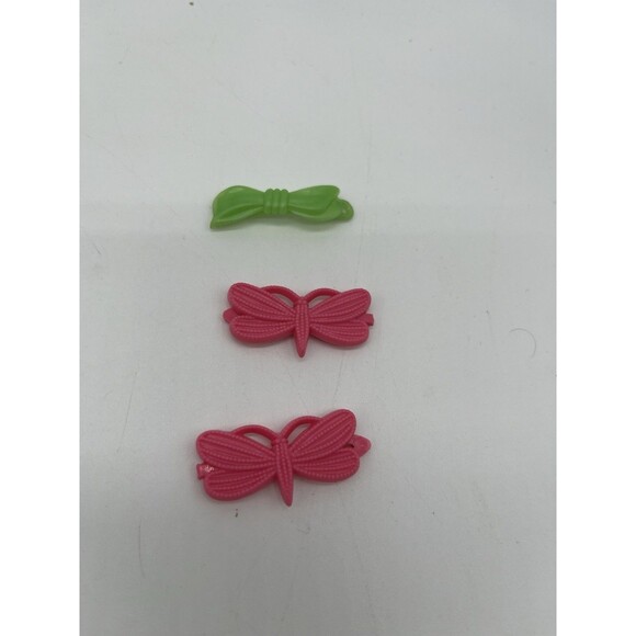 Lot of 13 Vintage VTG Clip 1 1/2" Goody Baby Girl Barrettes Bows Plastic & Metal - Picture 2 of 9